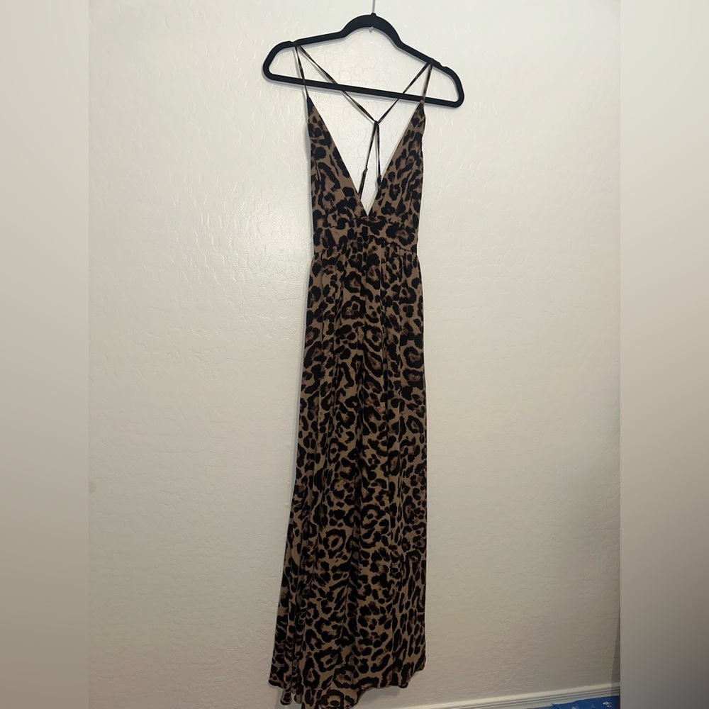Leopard Print Maxi Dress